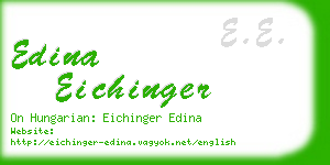 edina eichinger business card